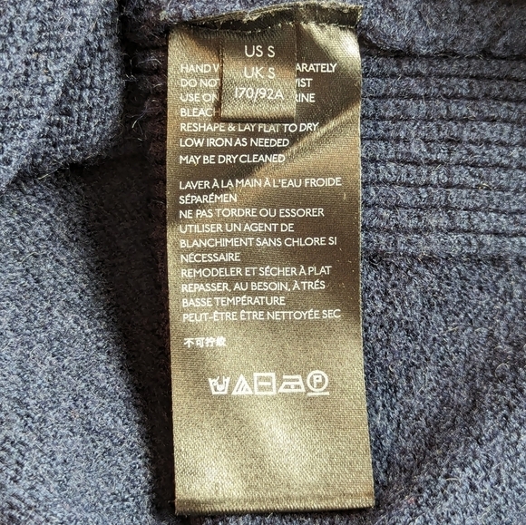 Anthropologie Rebekah Tunic Sweater in Navy/Purple Size Small - Picture 7 of 9